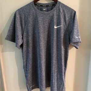 Nike Mens Dri-FIT UPF 40+ Hydroguard Swim Tee ( Medium  Navy Blue )